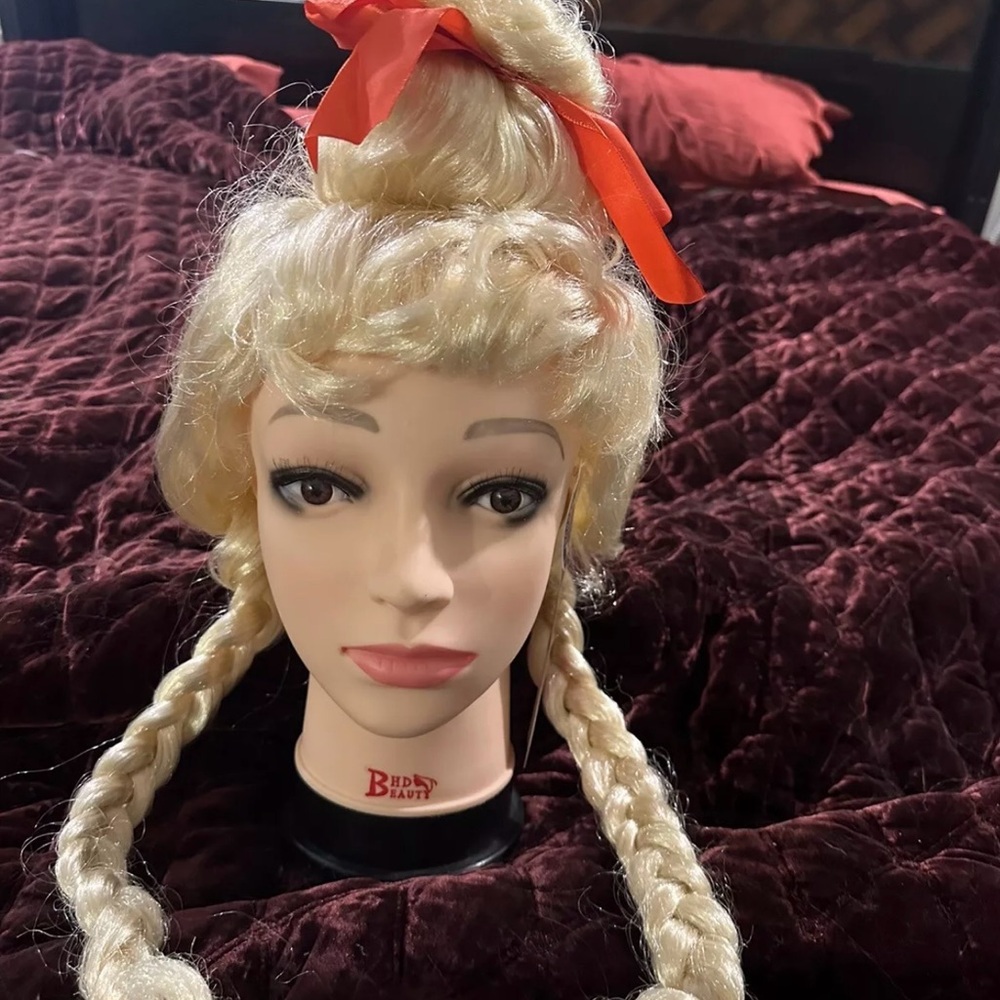 The Grinch Cindy Loo Hoo Costume Wig NEW